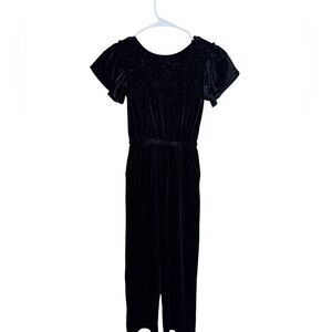 Girls Crewcuts Velvet Jumpsuit